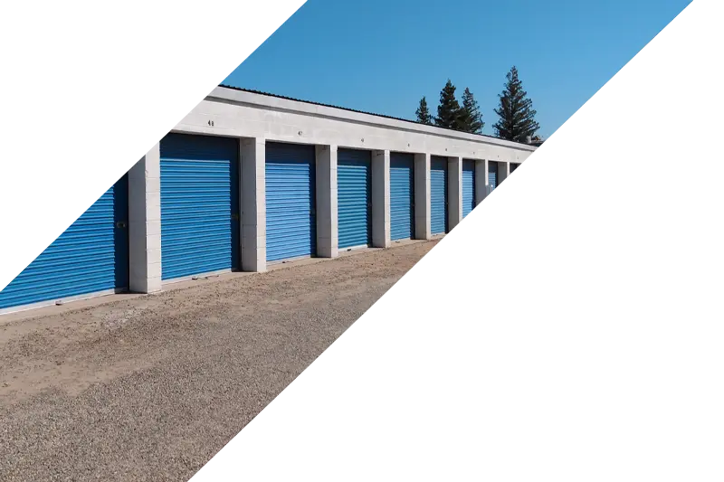 Photo of Service Representative locking the door to a storage container